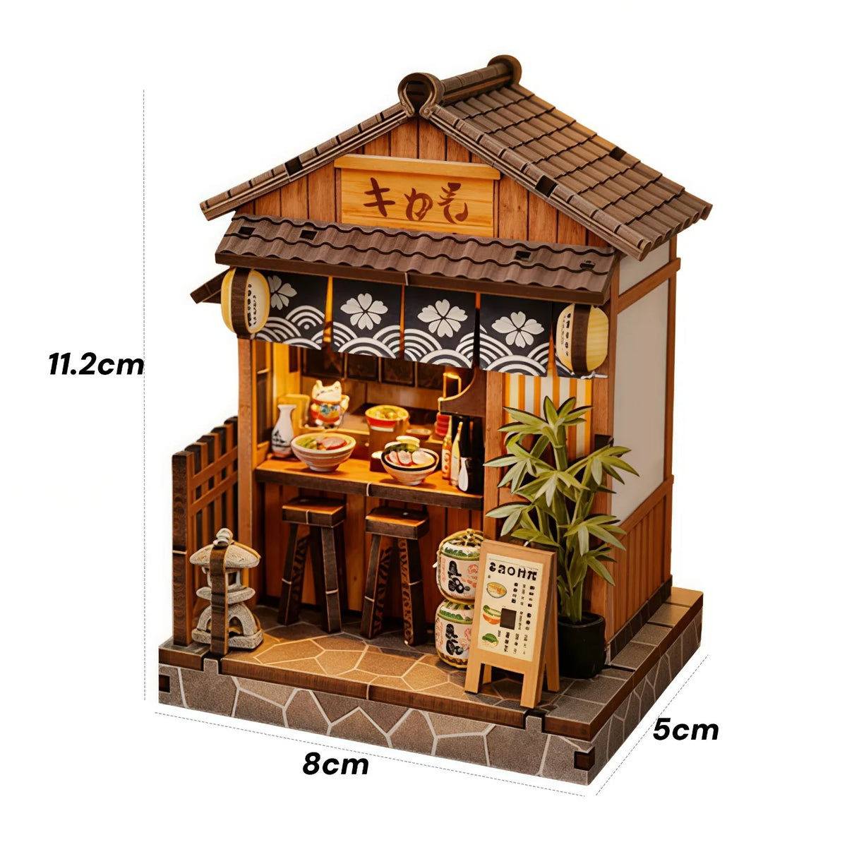 Maison japonaise miniature meublée — Kit à construire