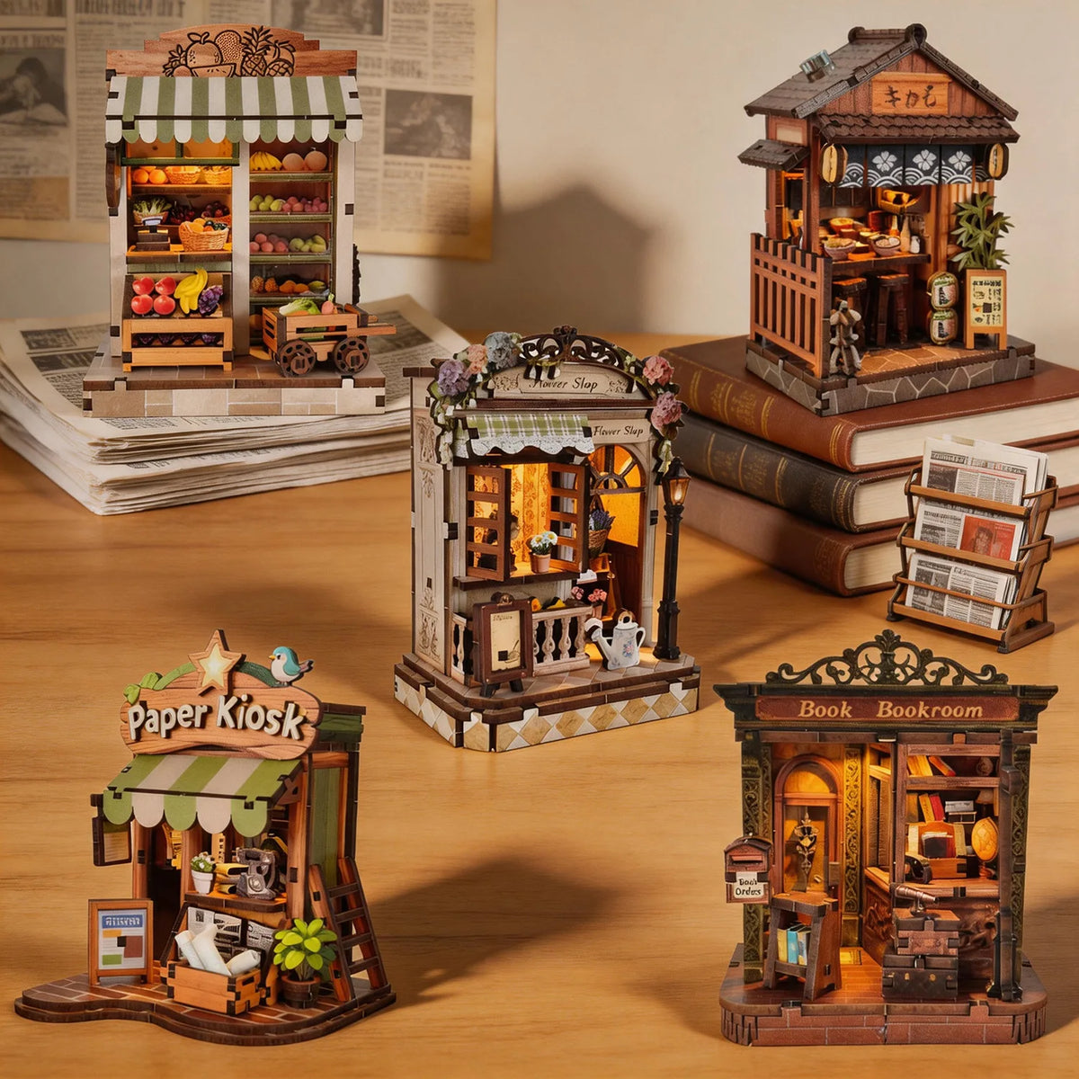 Échoppe de rue japonaise miniature — Kit à construire